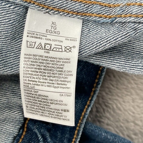Gap x Pendleton Jacket Women XL Blue Denim Jean Icon Plaid Trim Heritage Western - Picture 15 of 16